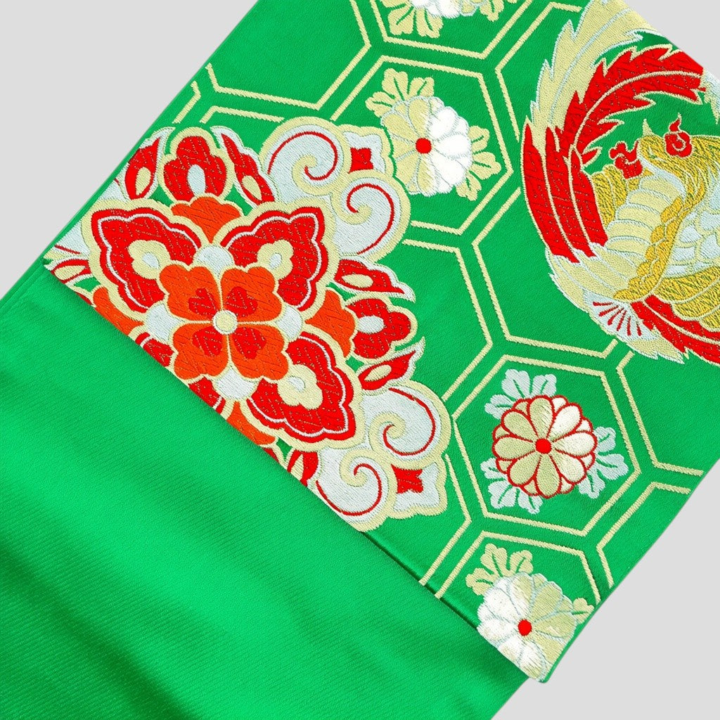 Vintage Japanese Kimono Belt Obi Table Runner (One of a kind)