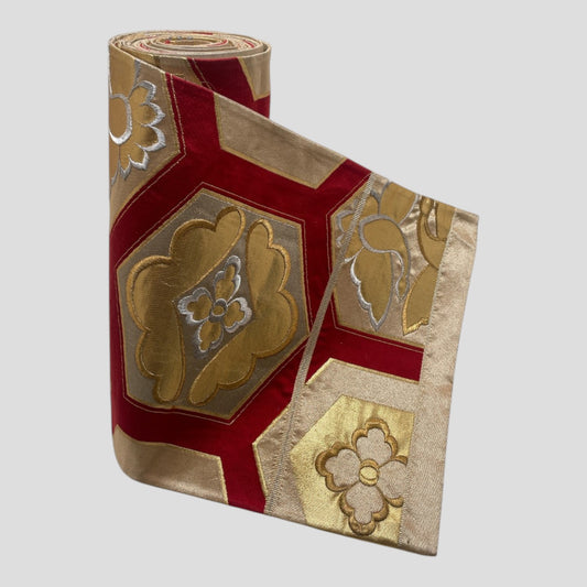 Vintage Japanese Kimono Belt Obi Table Runner (One of a kind)