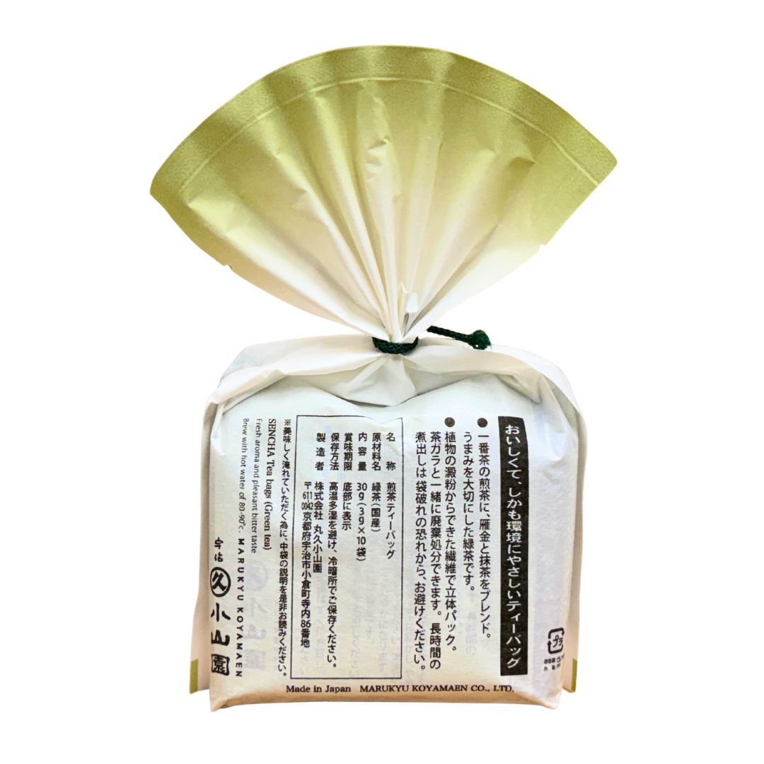 Marukyu Koyamaen Sencha Tea Bags – 3g × 10 Sachets | Premium Uji Green Tea