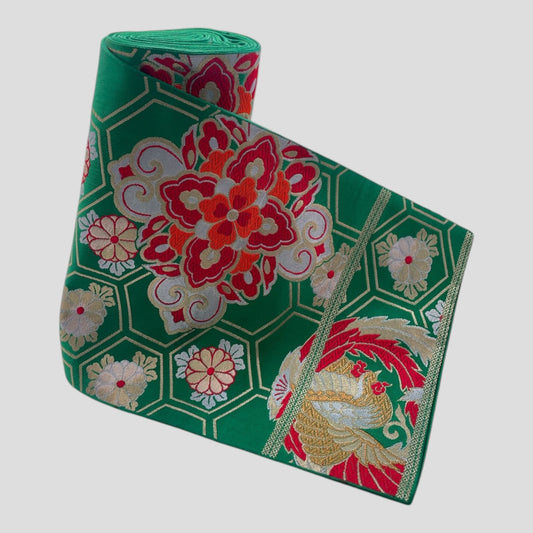 Vintage Japanese Kimono Belt Obi Table Runner (One of a kind)