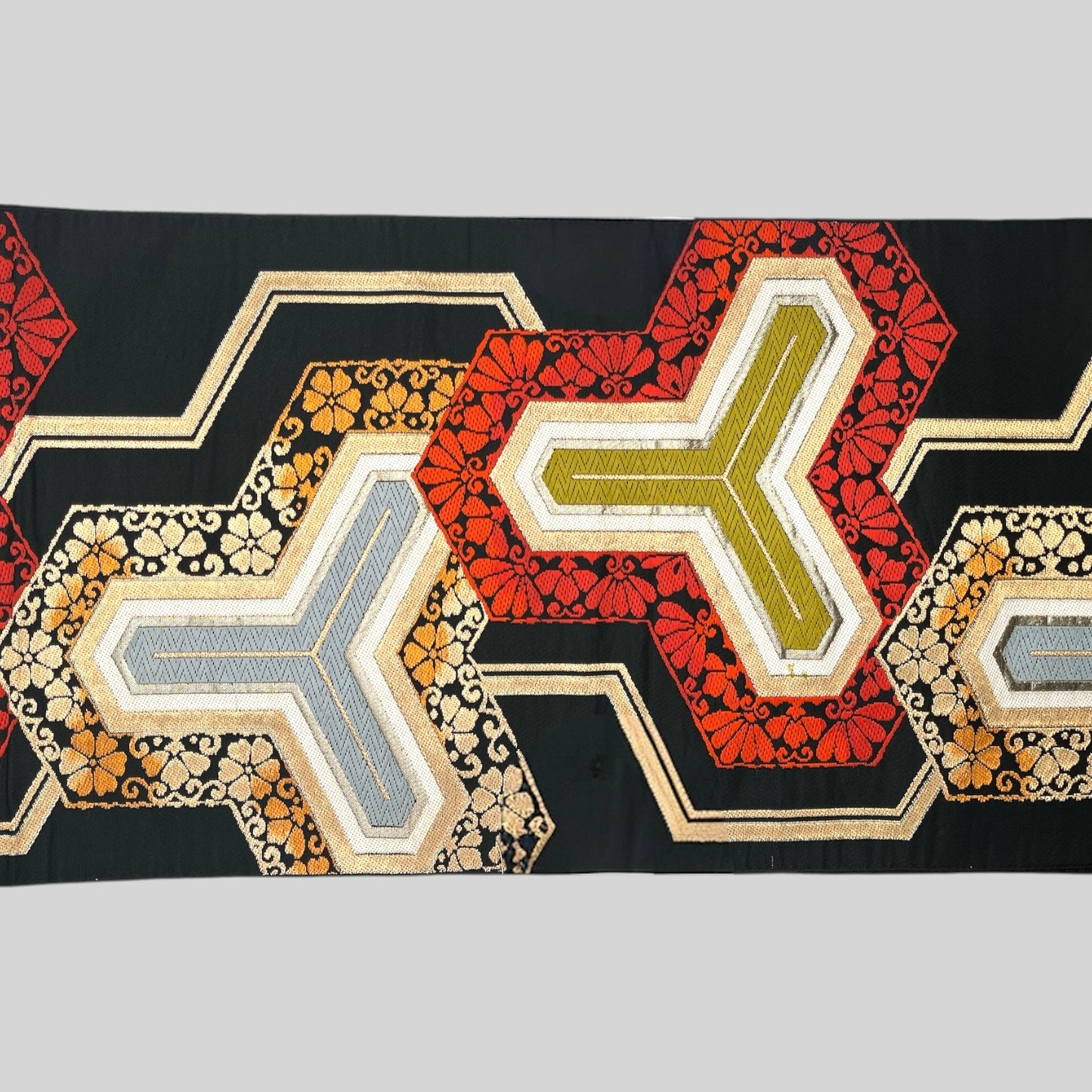 Vintage Japanese Kimono Belt Obi Table Runner (One of a kind)