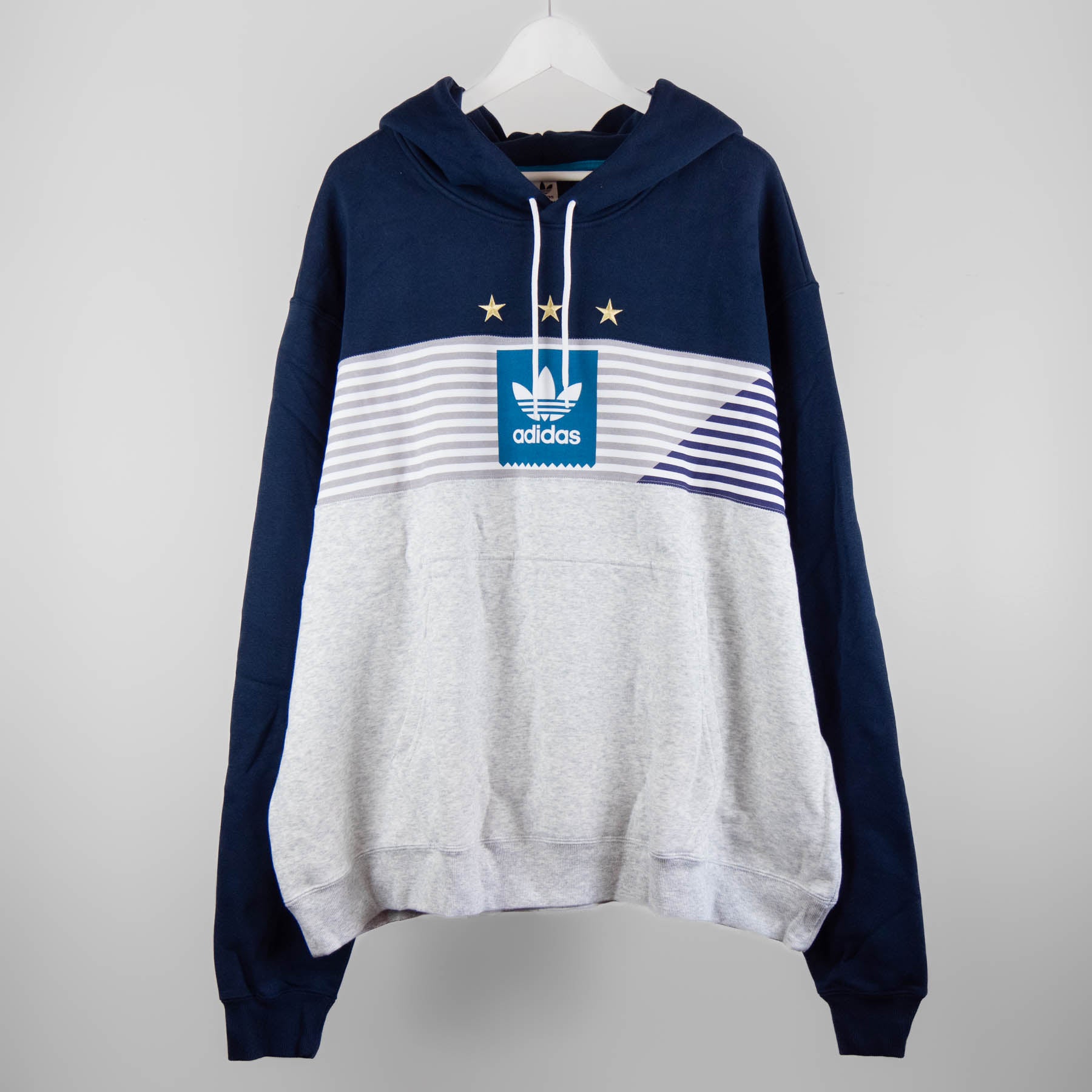 adidas Elevated 3 Hoodie Grey Navy Lune Noir