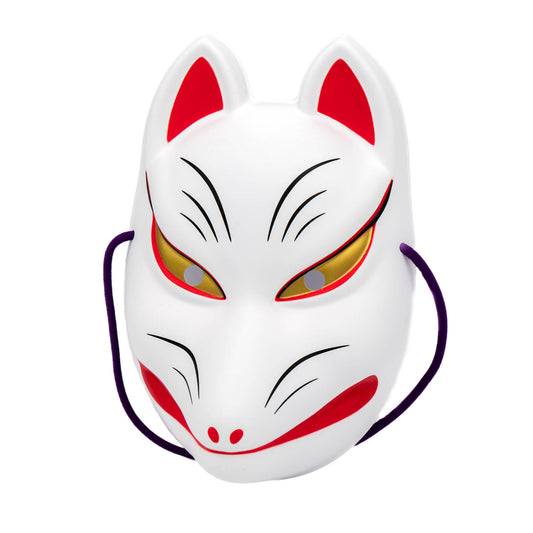 Japanese Fox Mask - Red and White