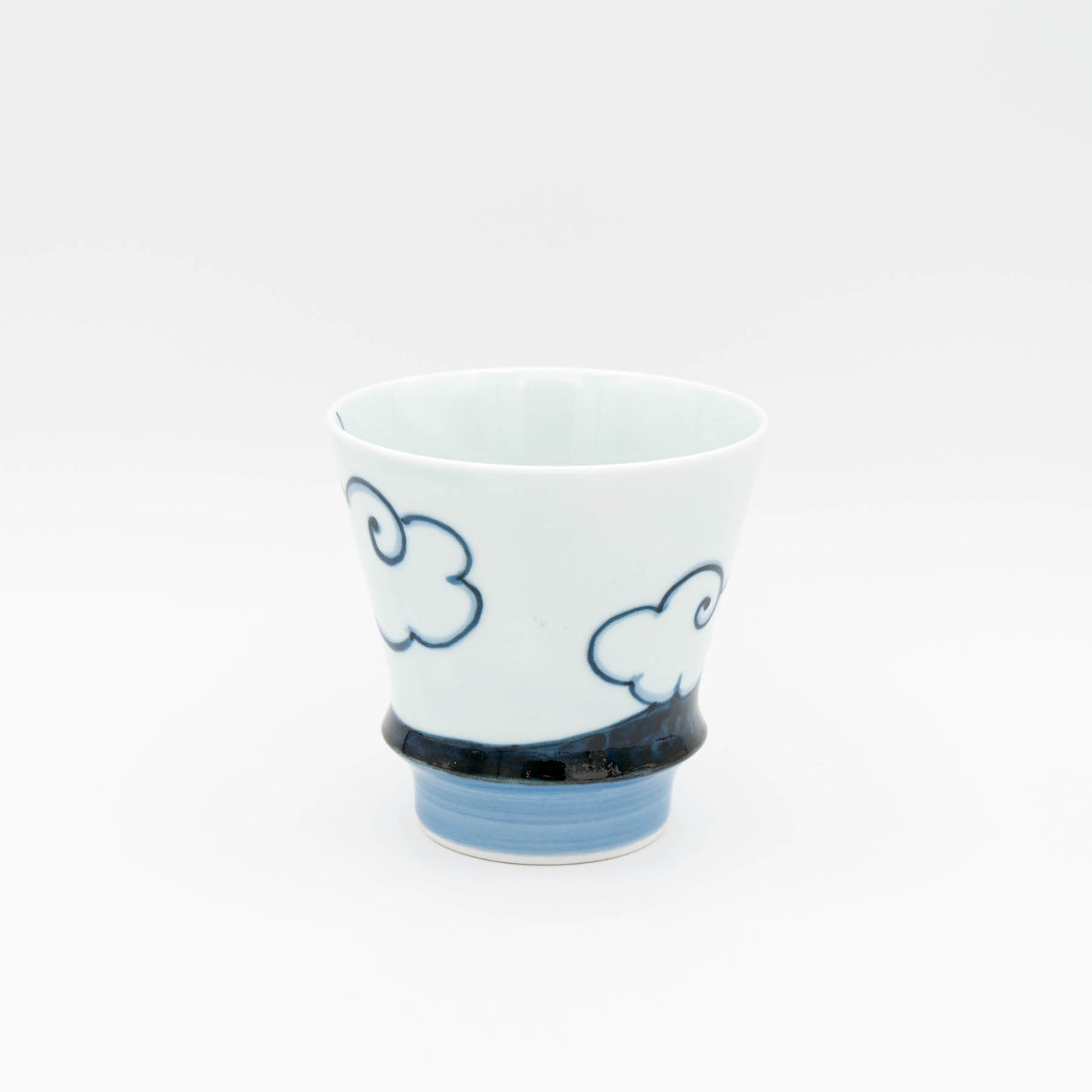 Arita yaki porcelain -Sake glass cup Takumi no Kura Blue Mt.Fuji