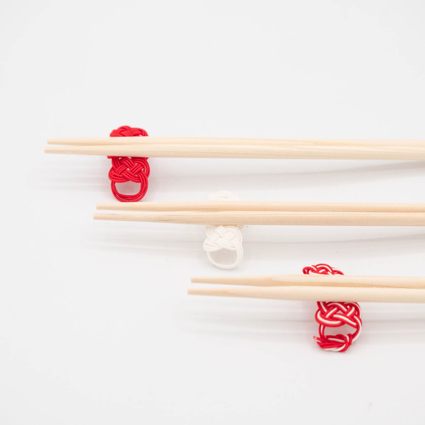 Medetaya Modern - Chopsticks 3pcs Set - Red & White
