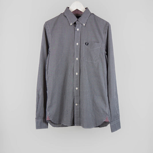 Fred Perry - Classic Gingham L/S Shirt - Black