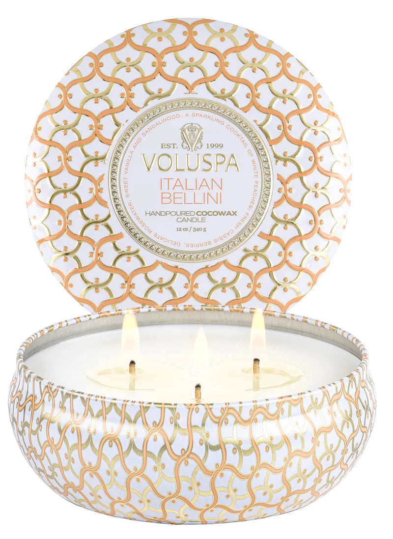 Voluspa 3wick candle - Italian Bellini