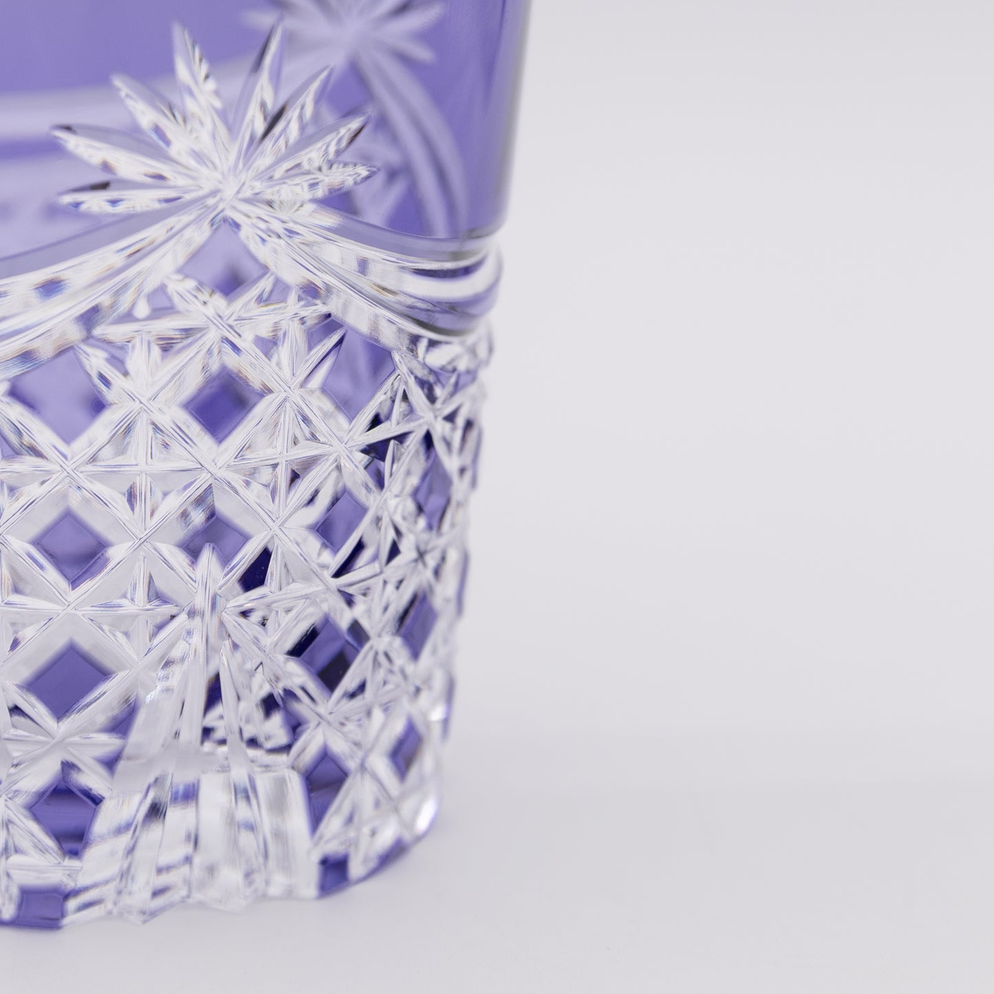 Kagami Crystal - Whiskey Glass - Drape & Tetragonal Basket Weave