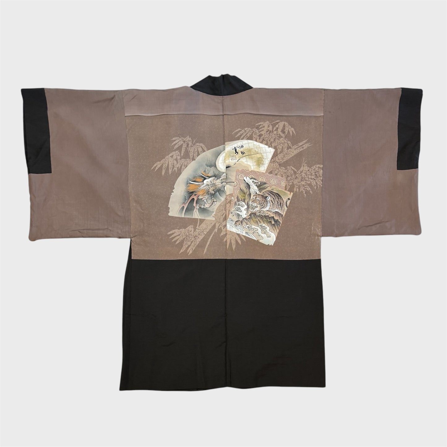 Vintage Haori - Men's Kimono Jacket - Ōshima-tsumugi