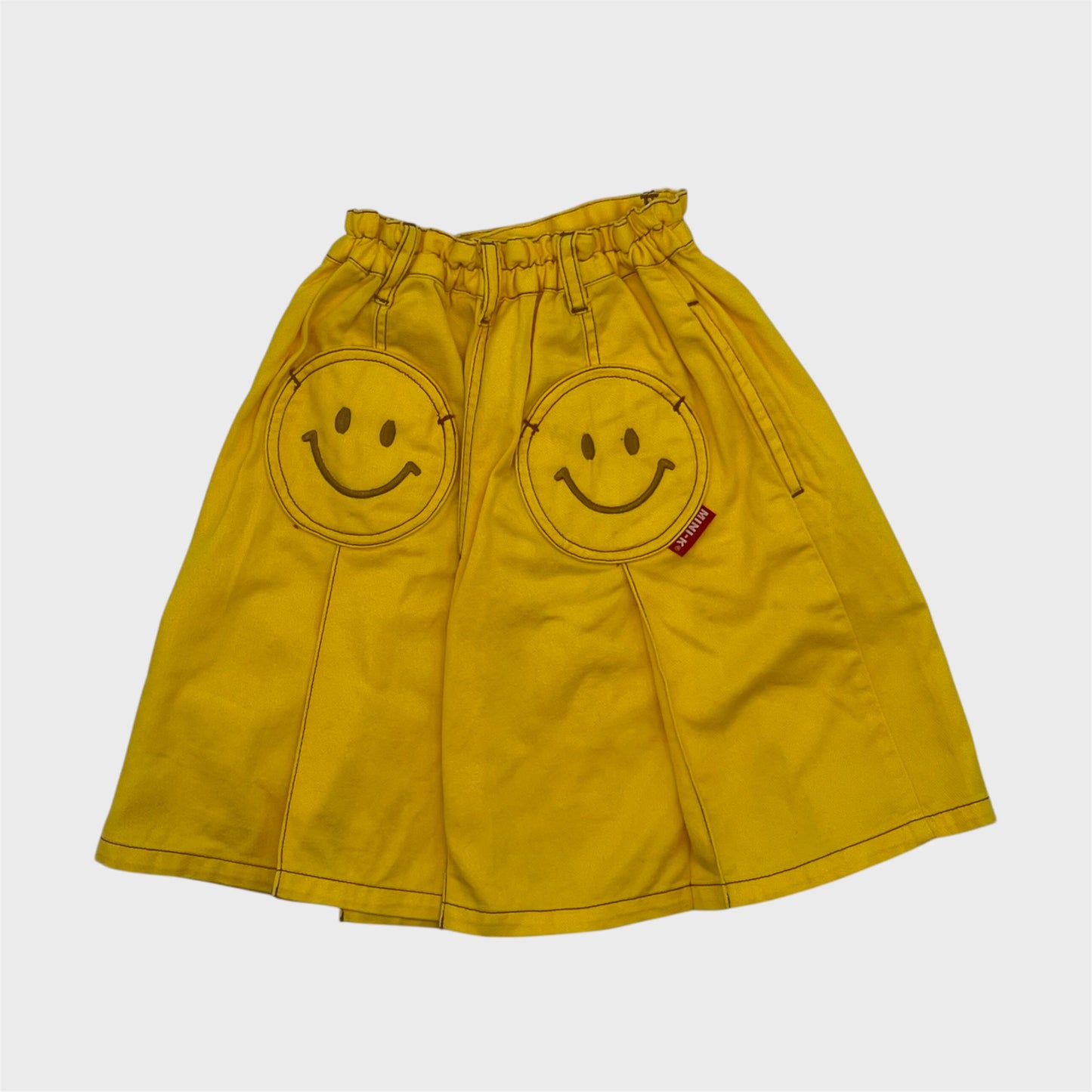 Vintage Yellow Smily Skirt