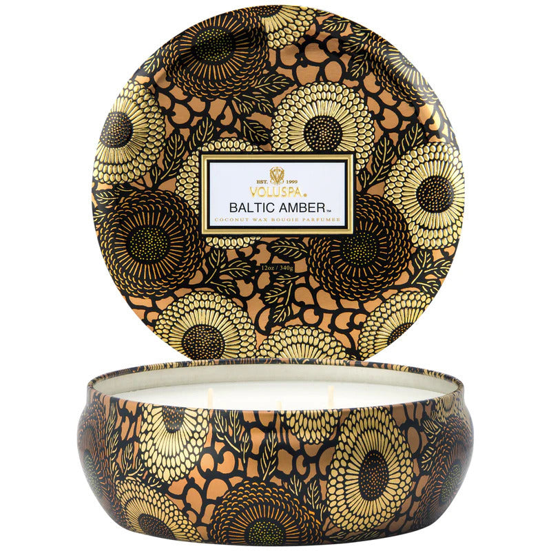 Voluspa - 3 Wick Candle - Baltic Amber