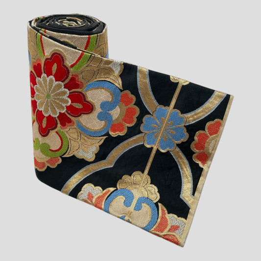 Vintage Japanese Kimono Belt Obi Table Runner (One of a kind)