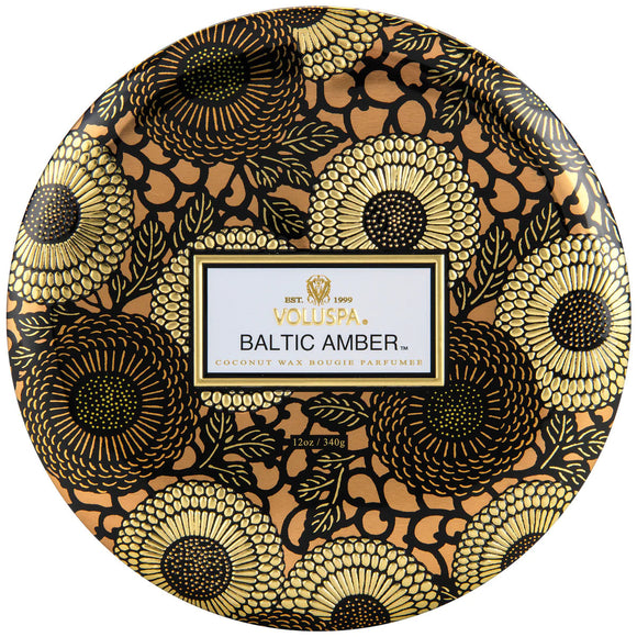 Voluspa 3wick candle -   Baltic Amber