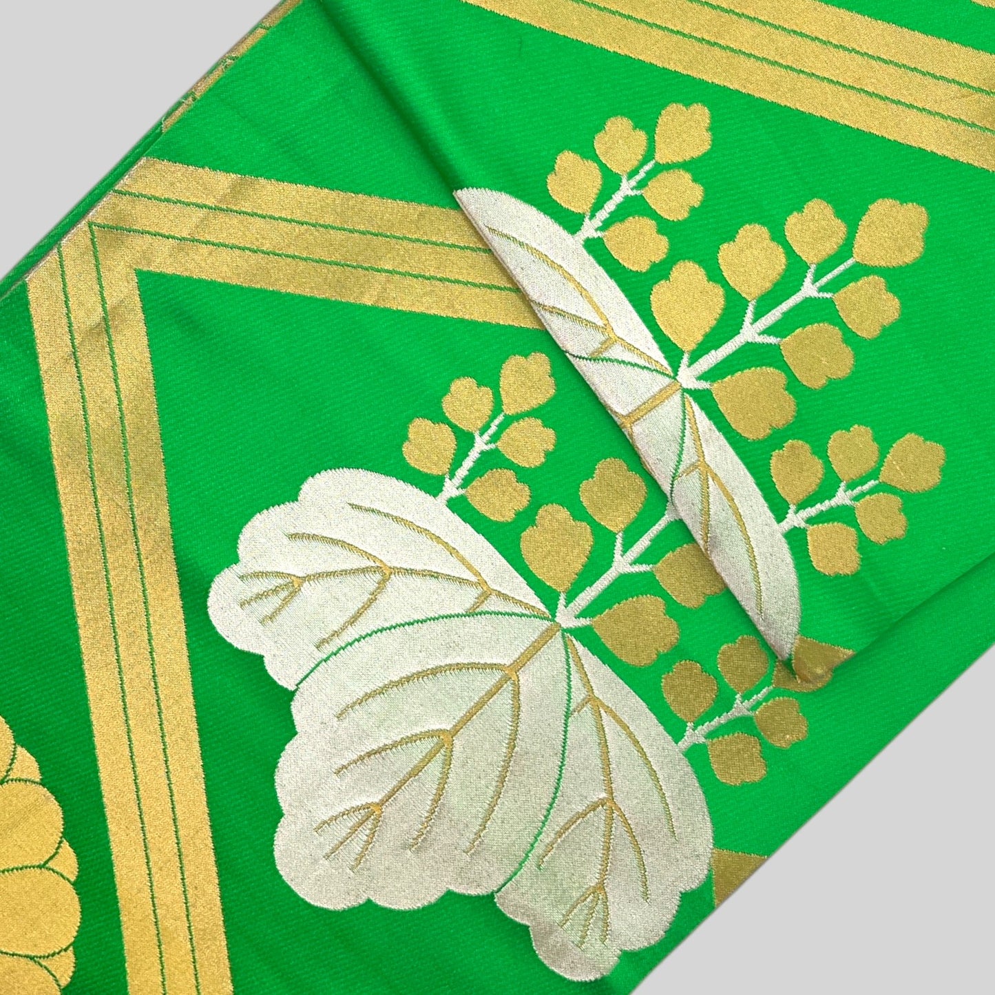 Vintage Japanese Kimono Belt Obi Table Runner (One of a kind) Maru Obi