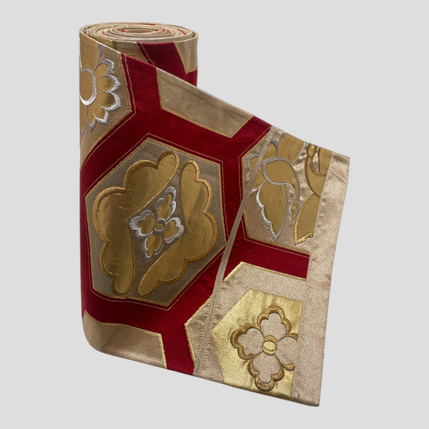 Vintage Japanese Kimono Belt Obi Table Runner (One of a kind)