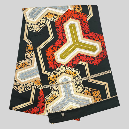 Vintage Japanese Kimono Belt Obi Table Runner (One of a kind)