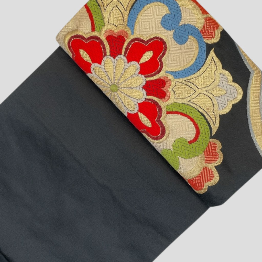 Vintage Japanese Kimono Belt Obi Table Runner (One of a kind)