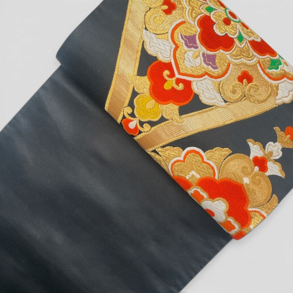 Vintage Japanese Kimono Belt Obi Table Runner (One of a kind)