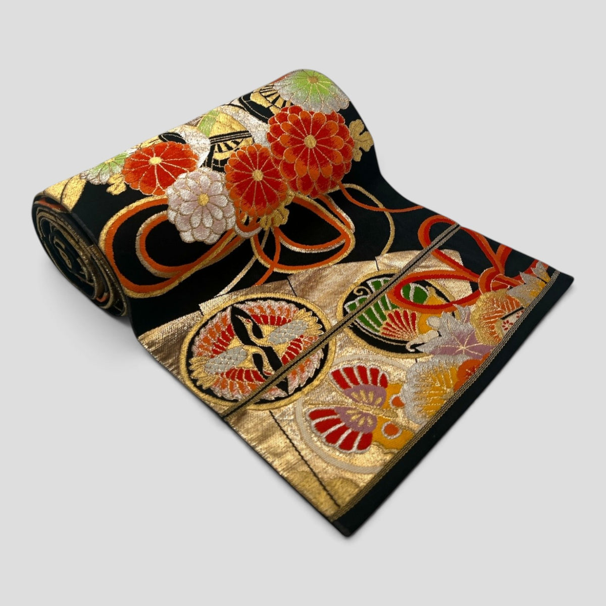Vintage Japanese Kimono Belt Obi Table Runner (One of a kind)