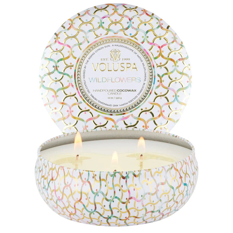 Voluspa 3wick candle -  Wild Flowers