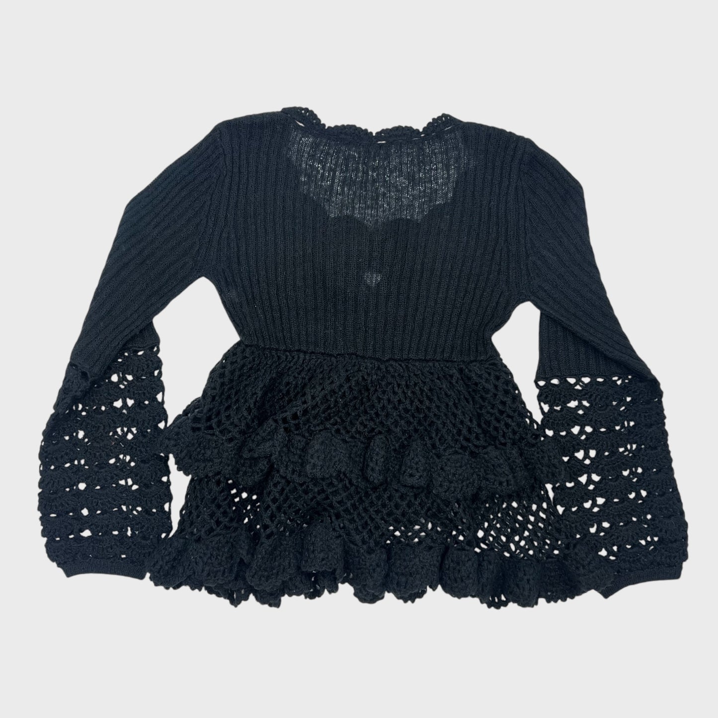 Vintage Black Knitted Dress