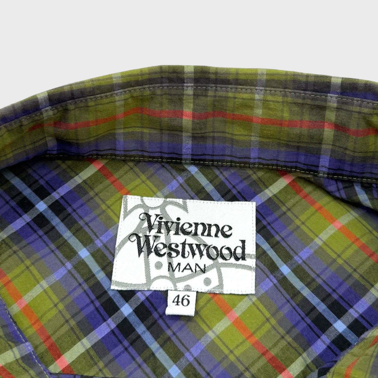 Vintage Green x Navy Plaid Shirt