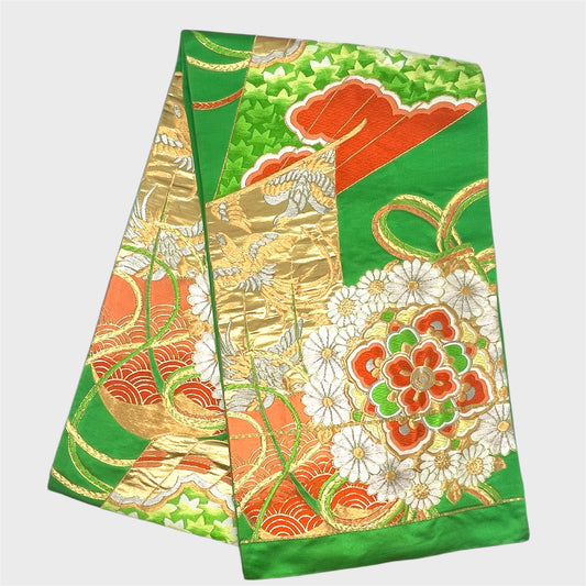 Vintage Japanese Kimono Belt Obi Table Runner (One of a kind)