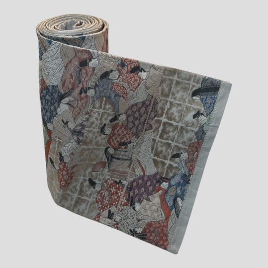 Vintage Japanese Kimono Belt Obi Table Runner (One of a kind)