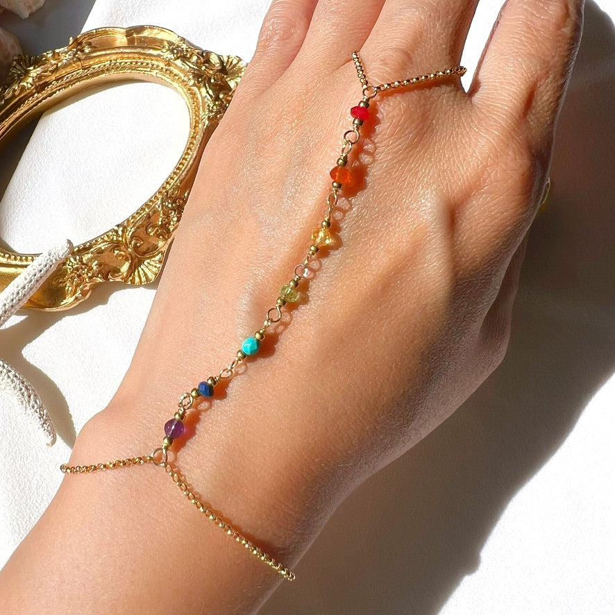 Jewel Miano - 7 Chakra HandChain