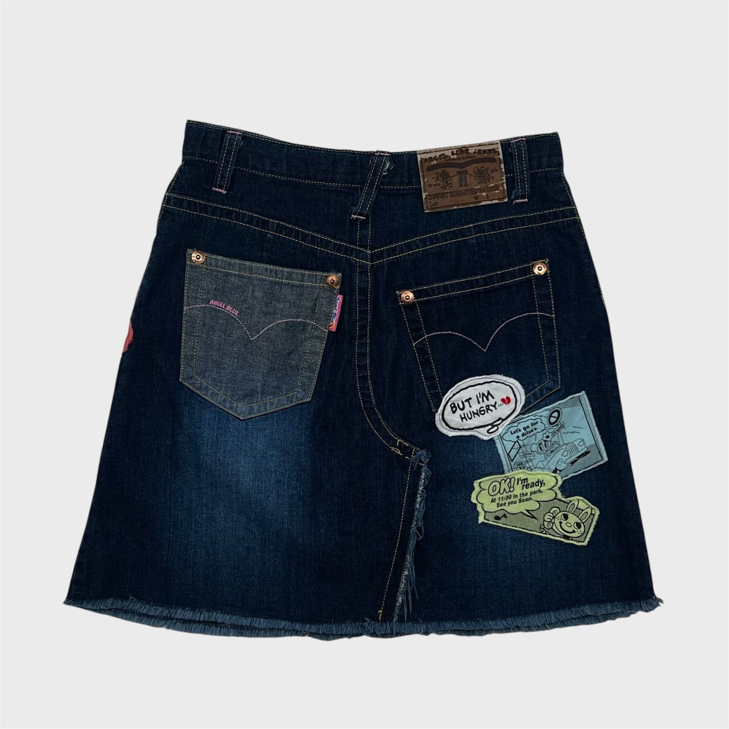 Vintage Patchwork Denim Skirt