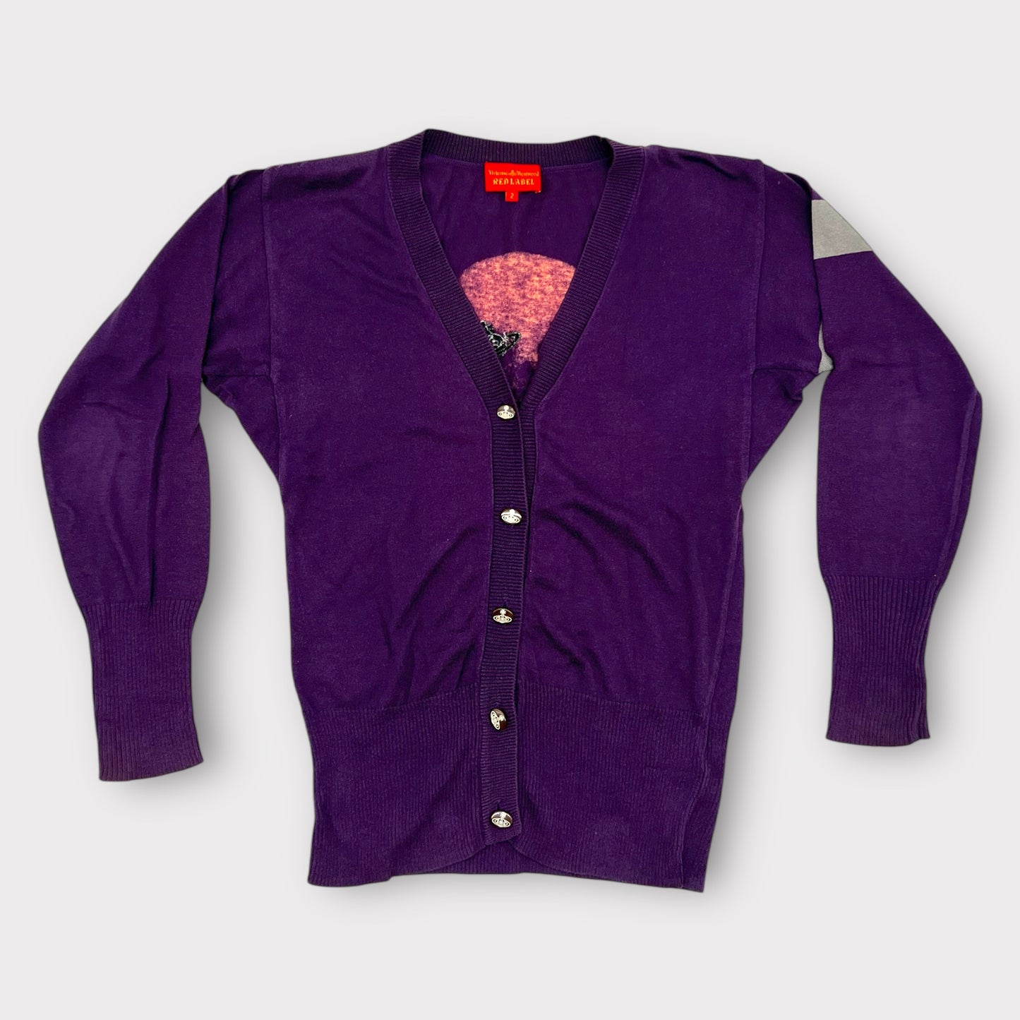 Vintage Purple Skull Cardigan