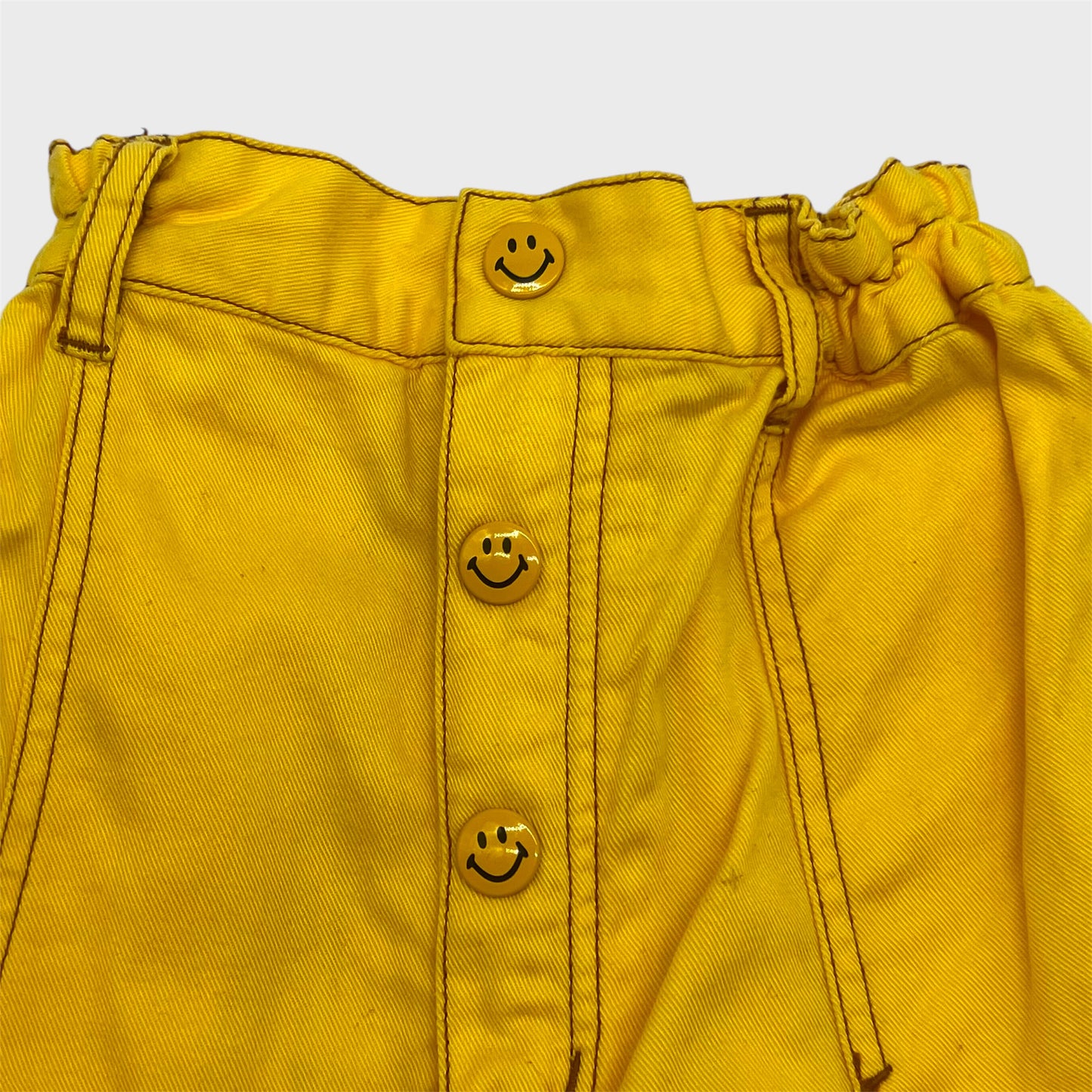 Vintage Yellow Smily Skirt