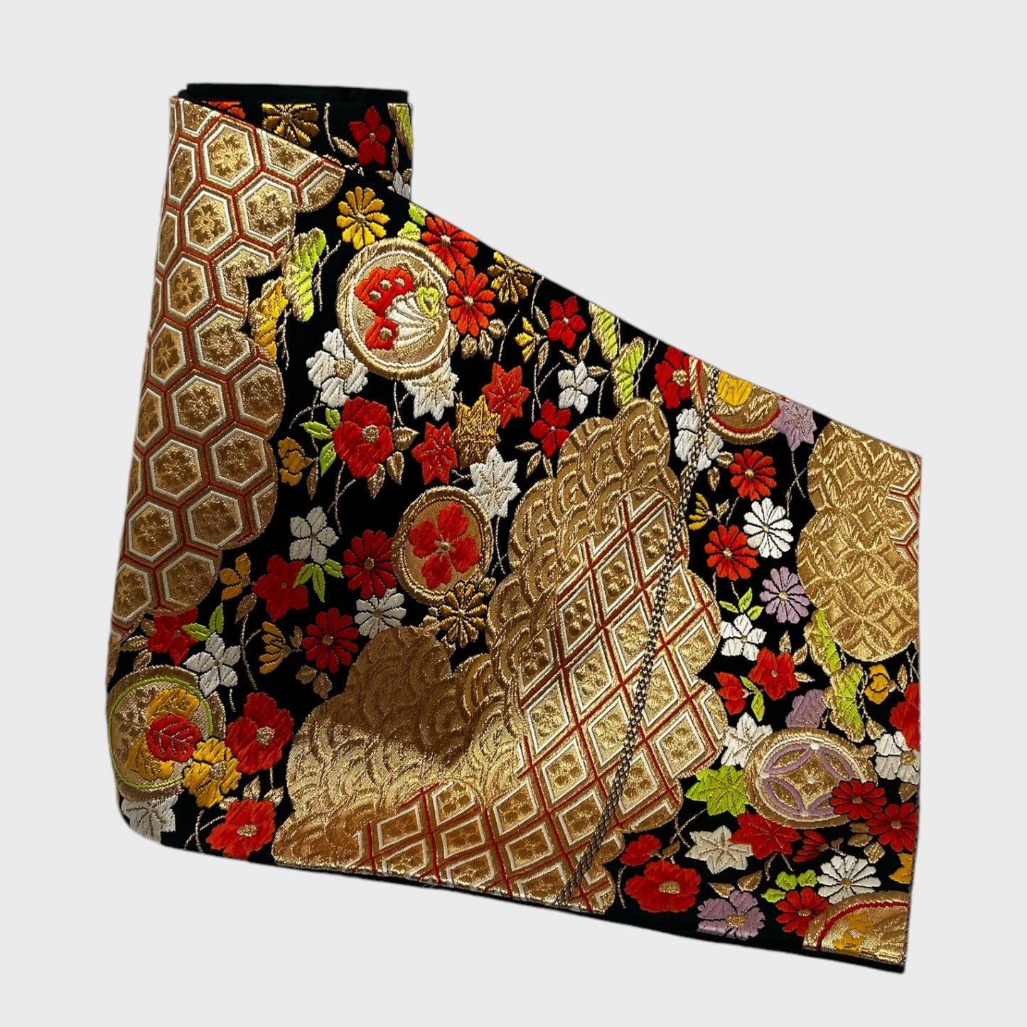 Vintage Japanese Kimono Belt Obi Table Runner (One of a kind)