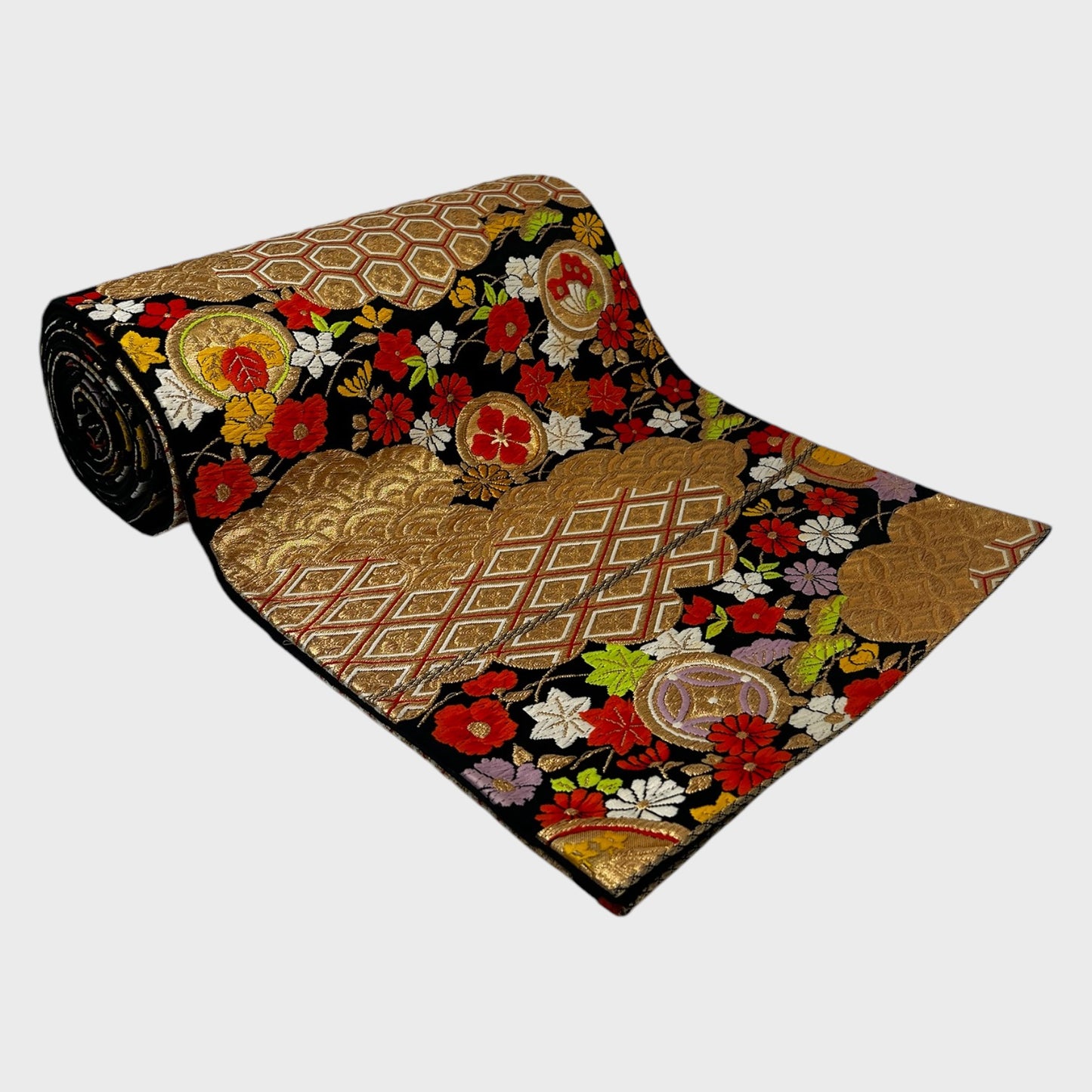 Vintage Japanese Kimono Belt Obi Table Runner (One of a kind)