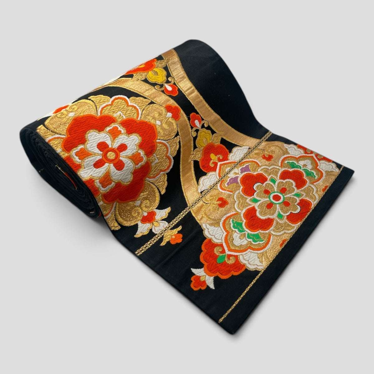 Vintage Japanese Kimono Belt Obi Table Runner (One of a kind)