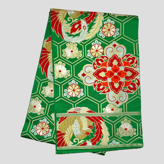 Vintage Japanese Kimono Belt Obi Table Runner (One of a kind)