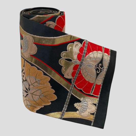 Vintage Japanese Kimono Belt Obi Table Runner (One of a kind)