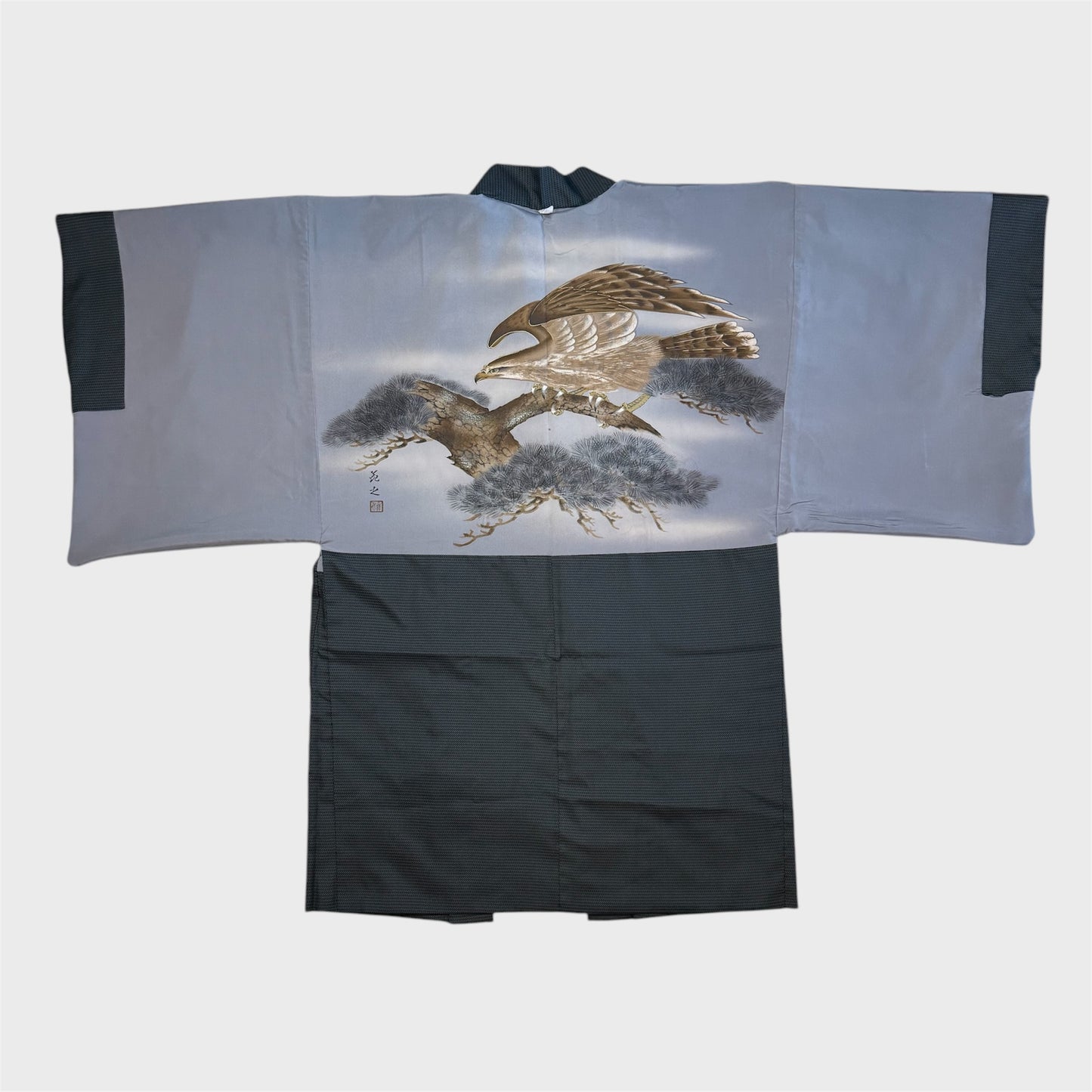 Vintage Haori - Men's Kimono Jacket - Ōshima-tsumugi