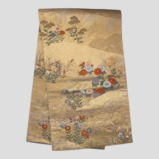 Vintage Japanese Kimono Belt Obi Table Runner (One of a kind)