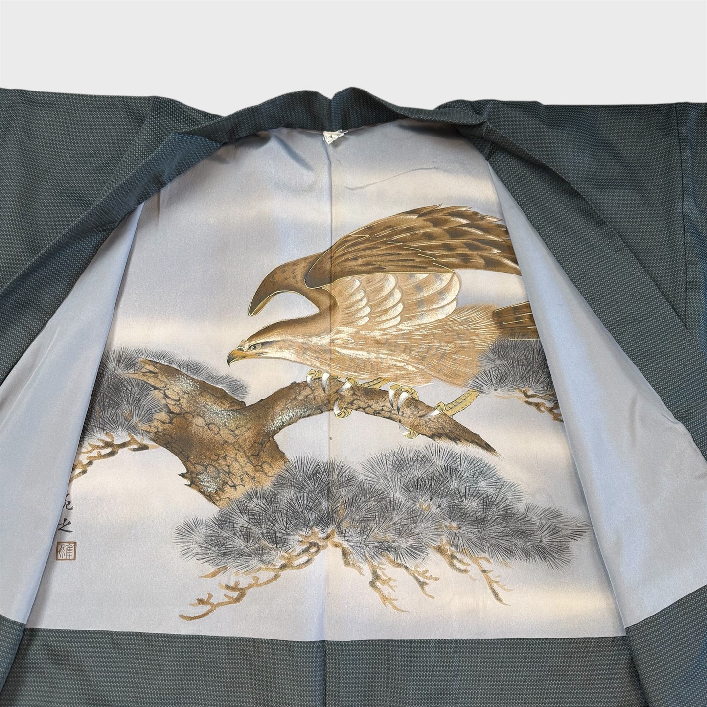 Vintage Haori - Men's Kimono Jacket - Ōshima-tsumugi