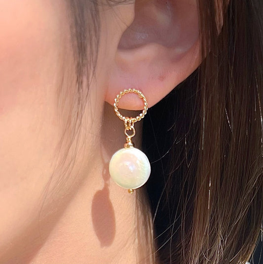 Jewel Miano - Coin Shape Earrings