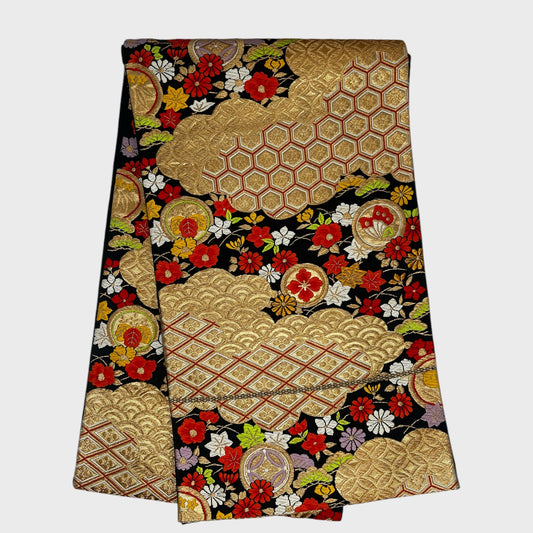 Vintage Japanese Kimono Belt Obi Table Runner (One of a kind)