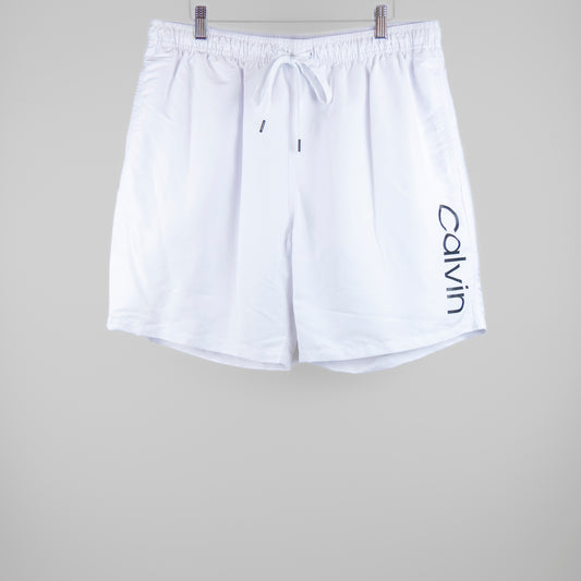 Calvin Klein - Standard UV Protected Quick Dry Swim Trunk - White