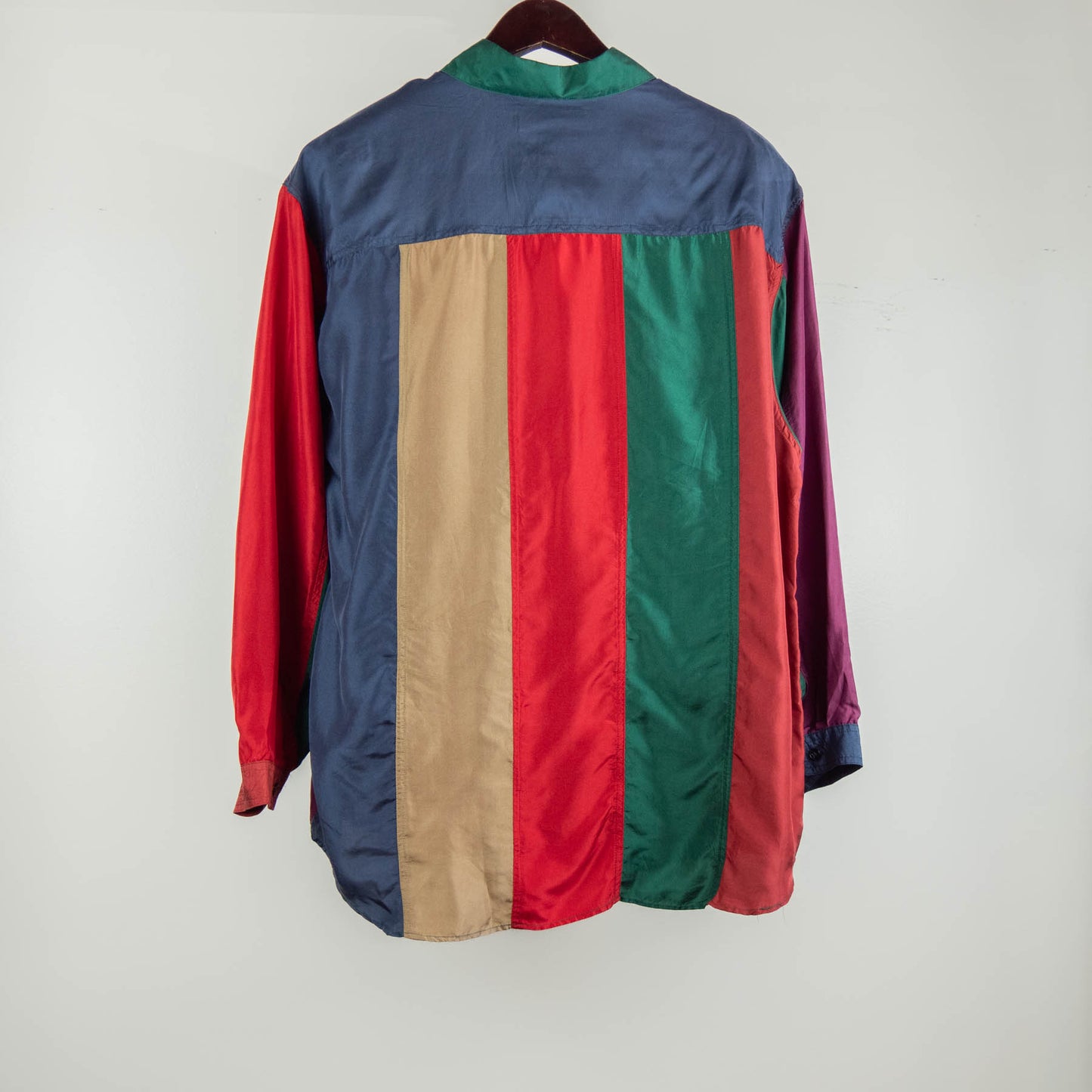 Classchic Couture - Stunt - Silk L/S Shirts - Green/ Red/ Navy