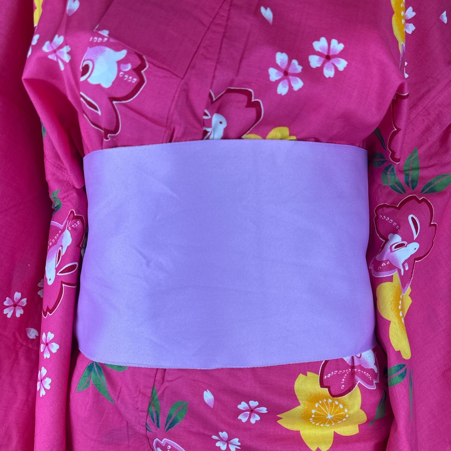 Vintage Retro Yukata Kimono - Sakura Candy