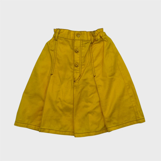 Vintage Yellow Smily Skirt