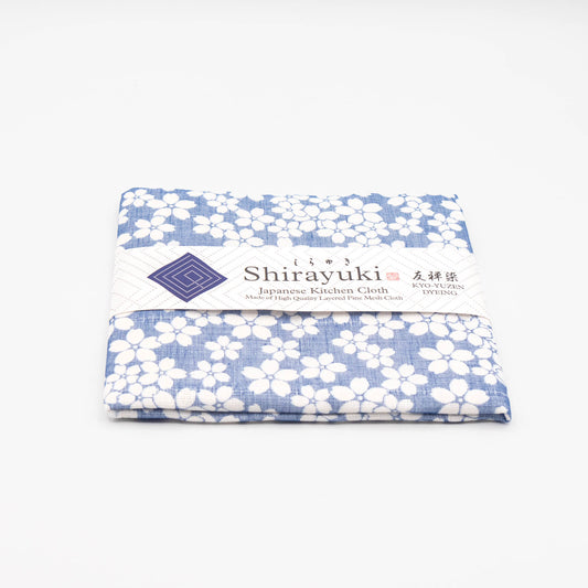 Shirayuki - Kyo- Yuzen - Dish Cloth - Sakura Blue