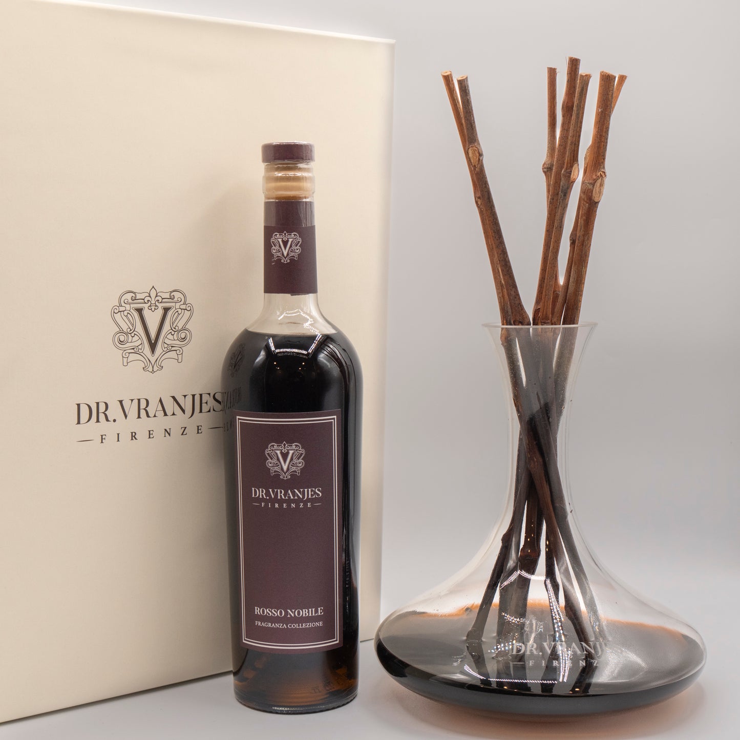 Dr. Vranjes - Rosso Nobile Decanter and Bordeaux Bottle