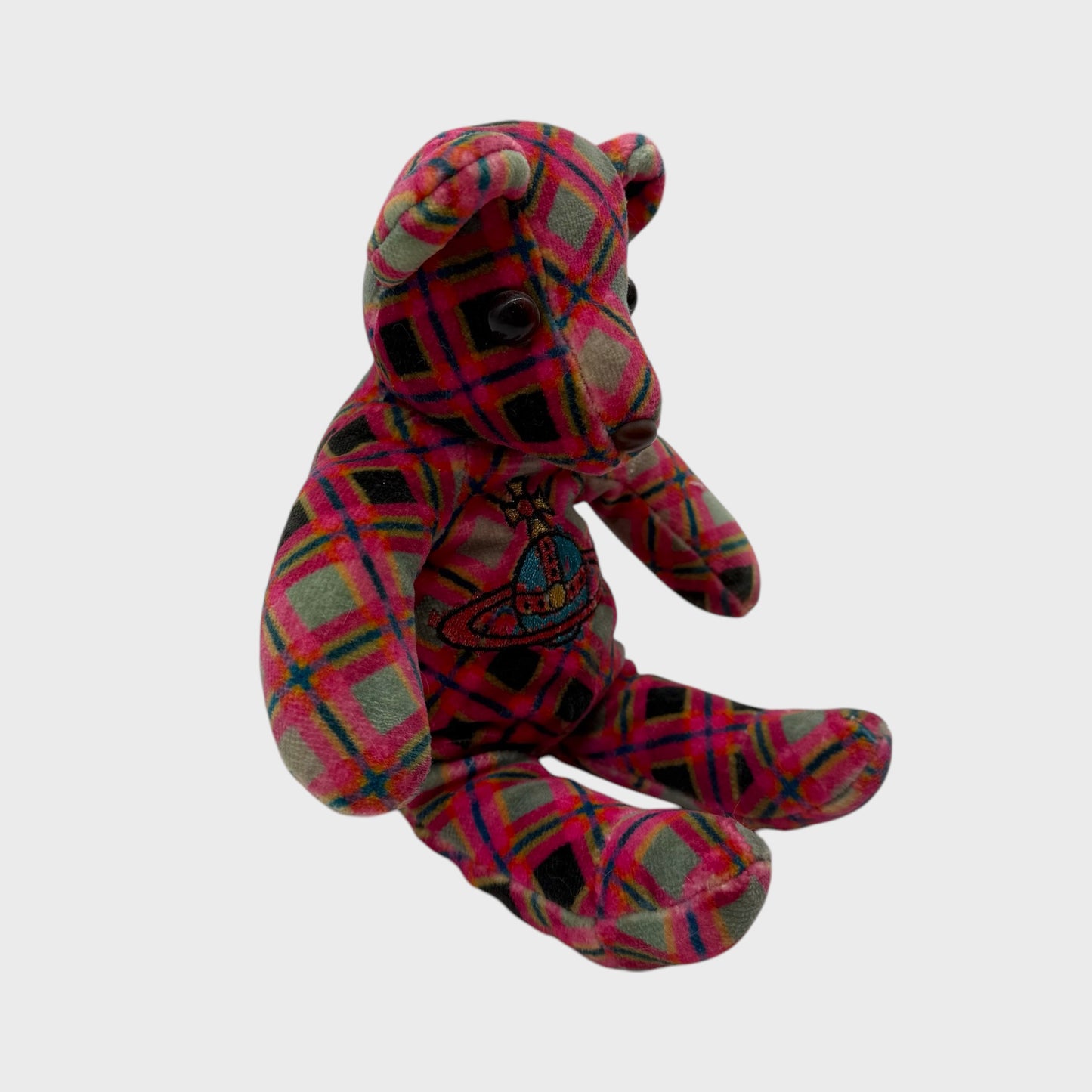 Vintage Plaid Teddy Bear