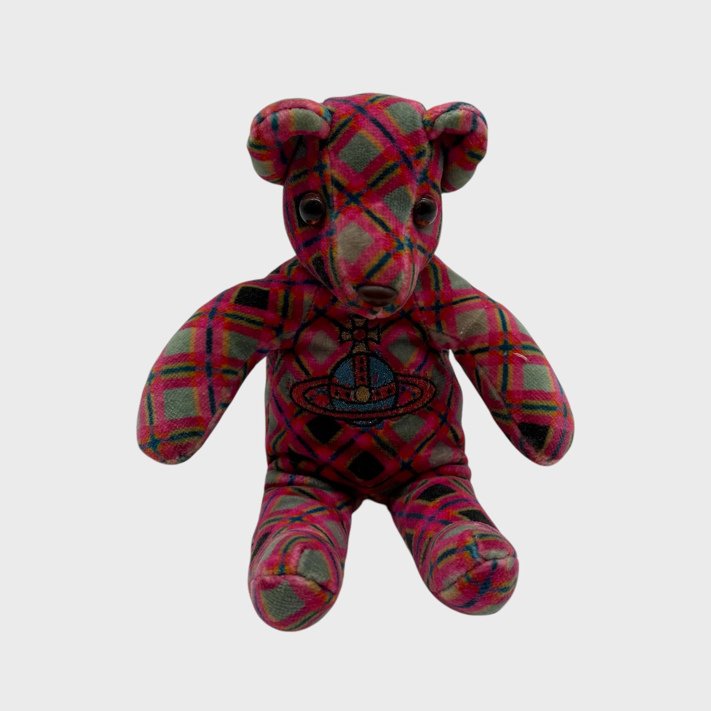 Vintage Plaid Teddy Bear